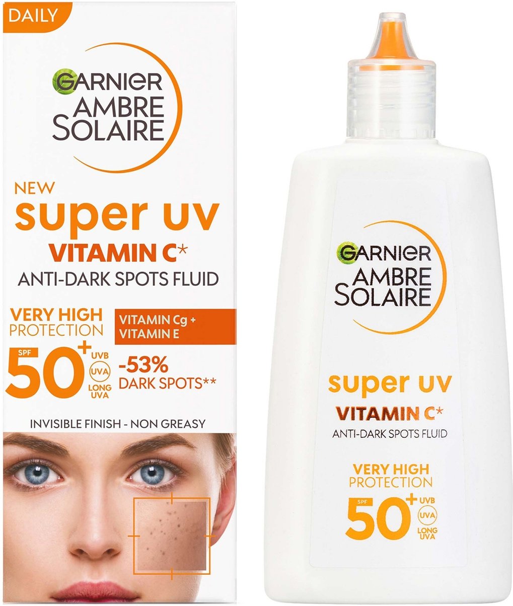 Thumbnail - Garnier Ambre Solaire Super-UV Vitamin-C-Gesichtsfluid für den täglichen Gebrauch LSF 50+ 40 ml
