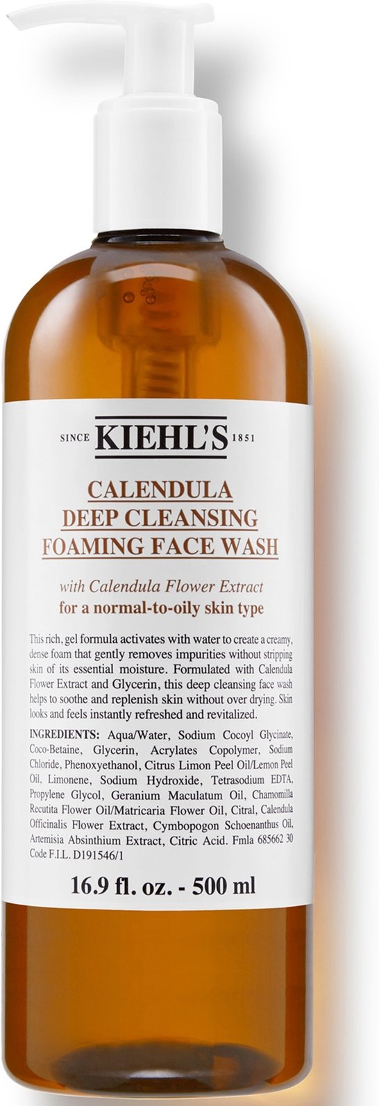 Kiehl's Calendula Deep Cleansing Foaming Face Wash (Verschiedene Größen) - 500ml