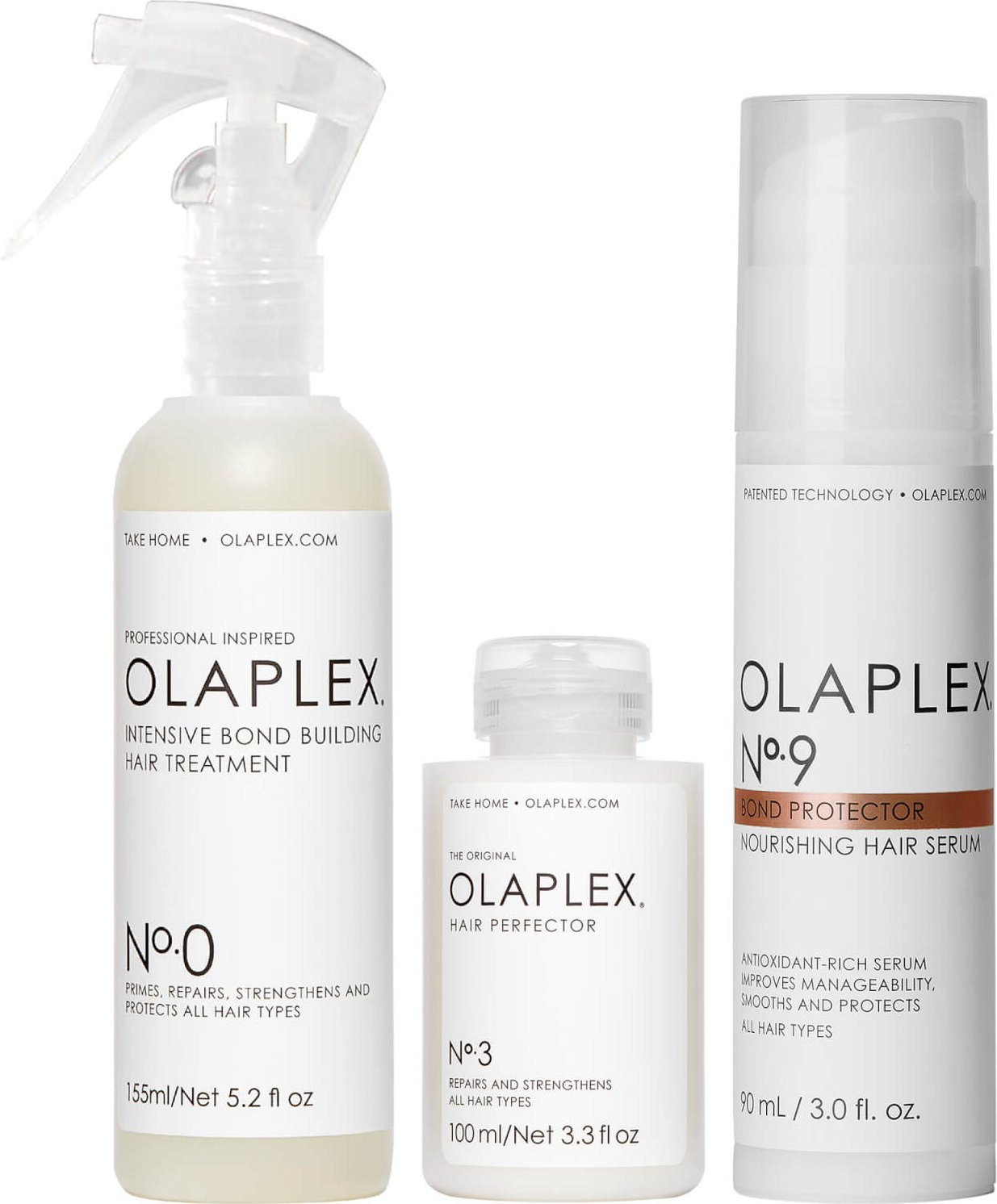 Olaplex No.0, No.3 and No.9 Bundle