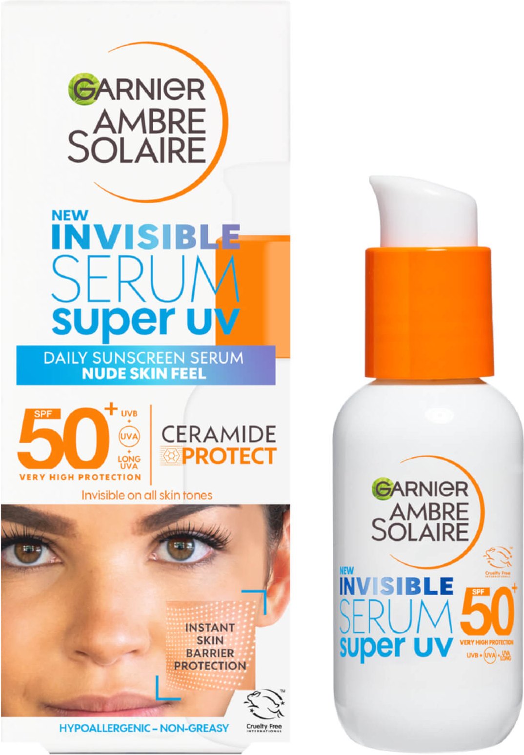 Thumbnail - Garnier Ambre Solaire LSF 50+ Super UV Unsichtbares Gesichtsserum 30 ml