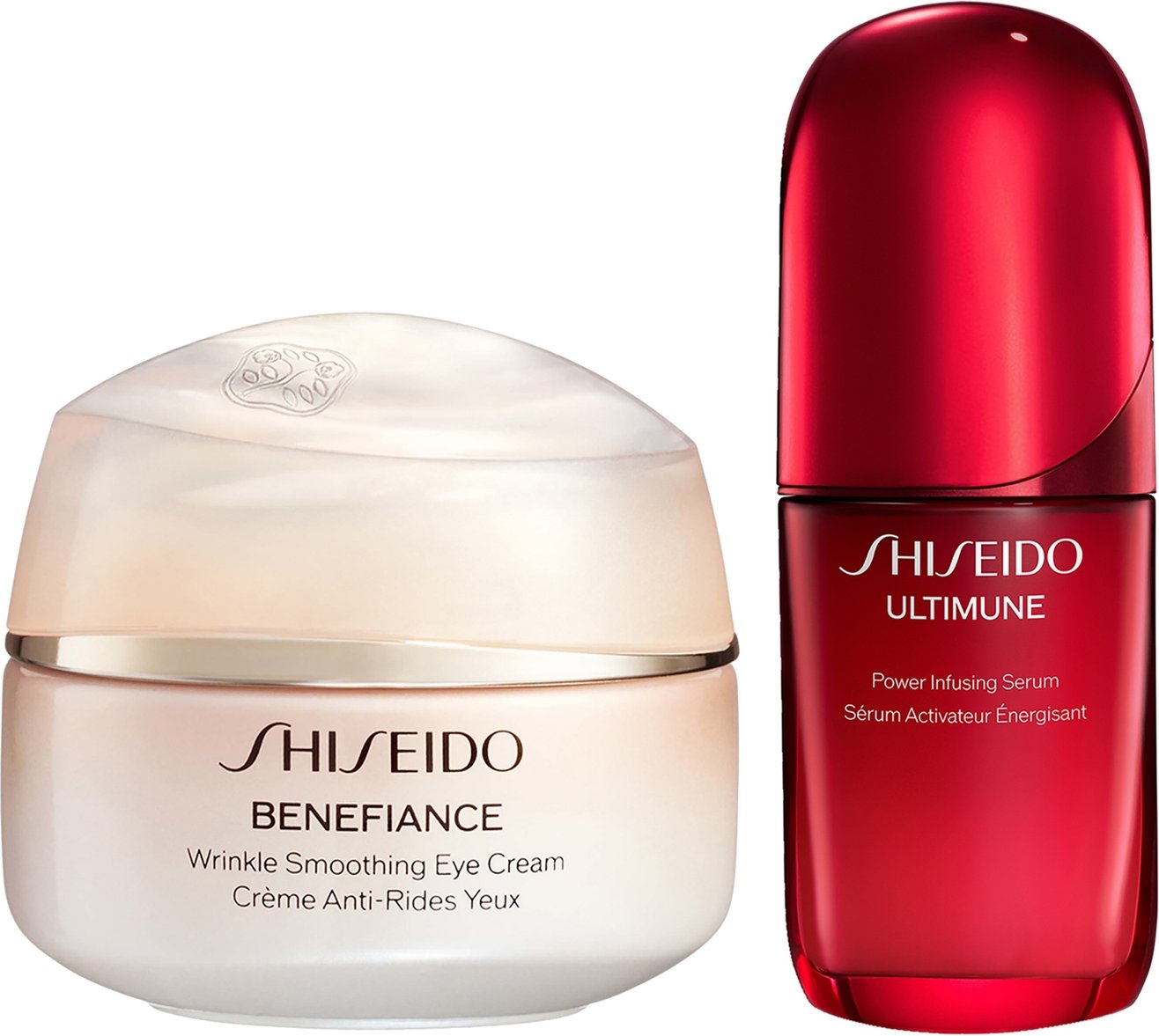 Shiseido Ultimune Power Infusing Serum & Benefiance Wrinkle Smoothing Eye Cream Bundle