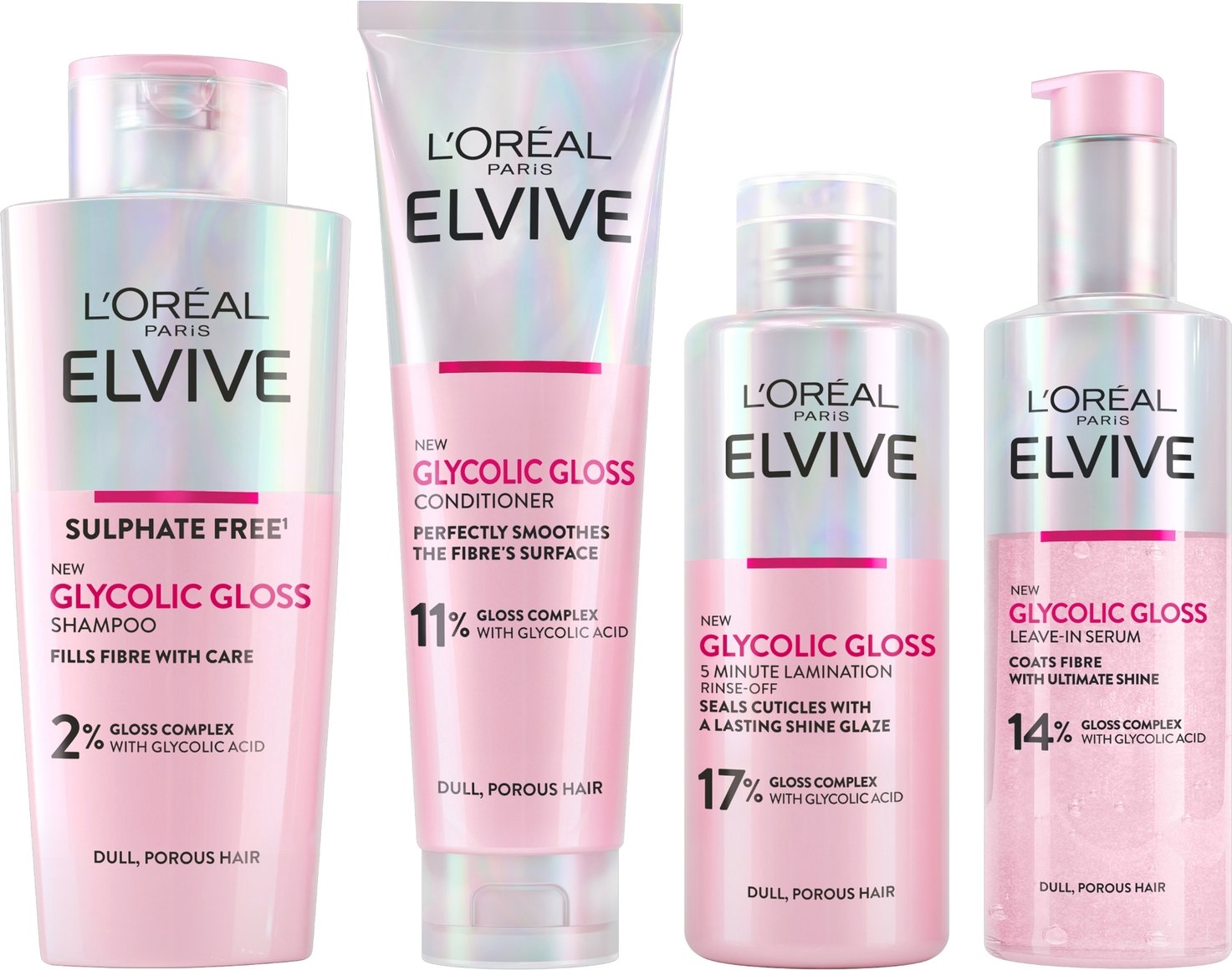 L'Oréal Paris Elvive Glycolic Gloss Glossing Routine for Dull Hair