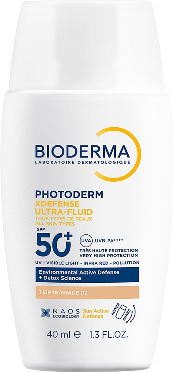 Bioderma XDefense Ultra Fluid SPF50+| Suncare and Urban Protection 40ml (Various Shades) - Shade 02