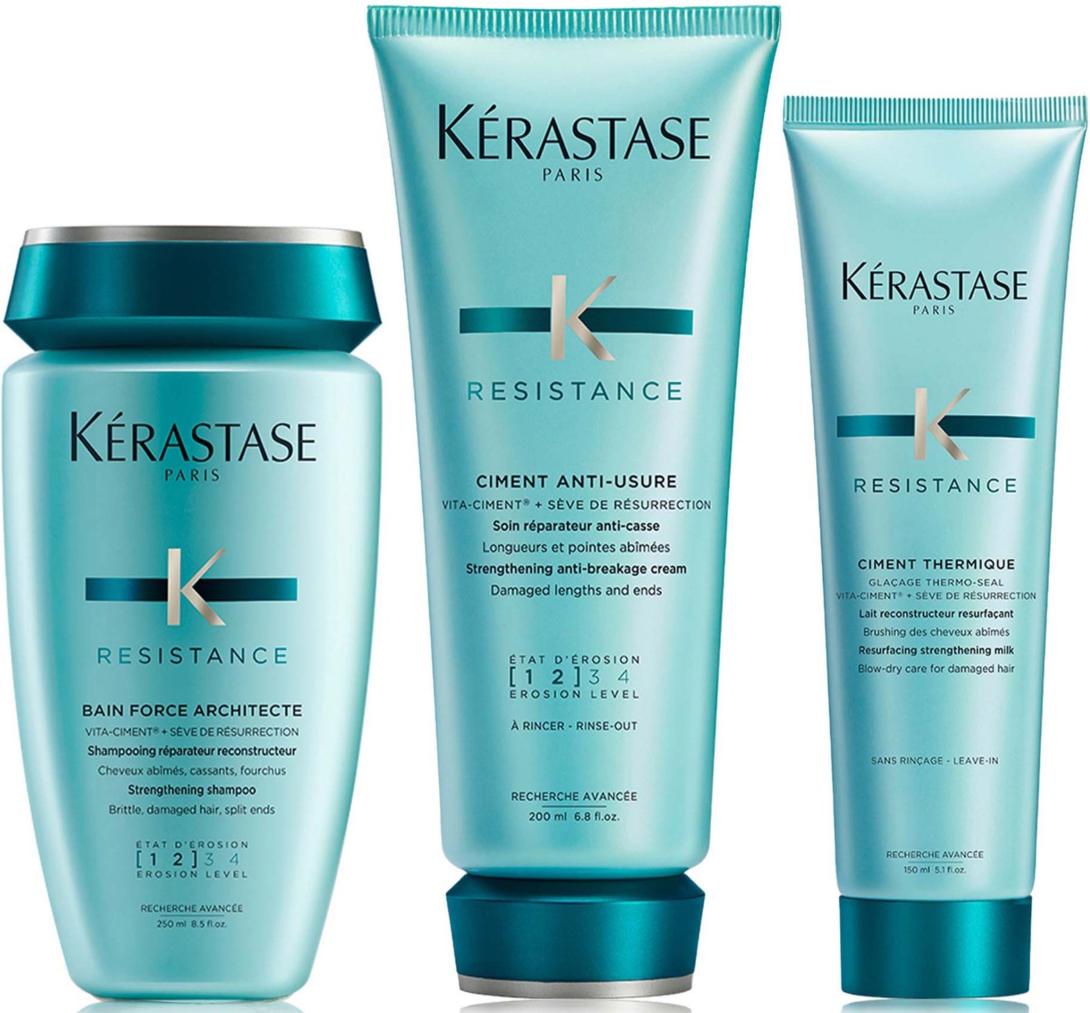 Thumbnail - Kérastase Resistance Strengthening Trio For Fine to Medium Hair