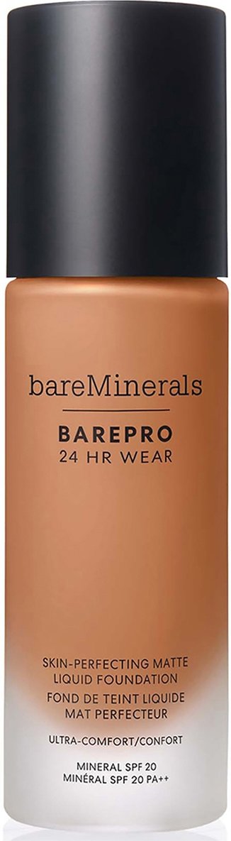 bareMinerals Barepro 24Hr Matte Comfort Liquid Foundation Mineral Spf20 30ml (various shades) - Med. Deep 46 Cool