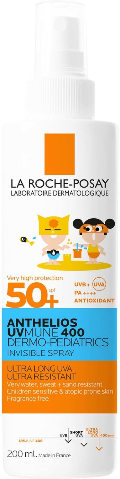 La Roche-Posay Anthelios UVMune 400 Dermo-Pediatrics Unsichtbares Spray Kids LSF 50+ 200 ml