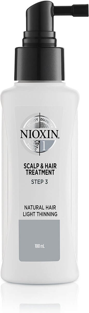 NIOXIN 3-Part System 1 Scalp and Hair Treatment for Natural Hair with Light Thinning 100ml