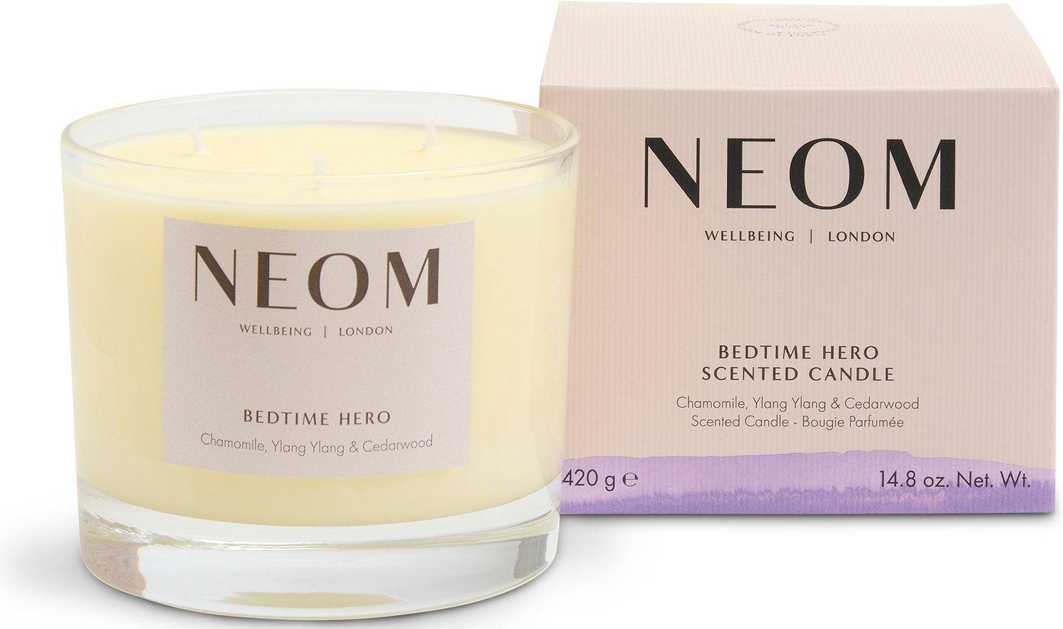 NEOM Bedtime Hero Scented Candle 3 Wick