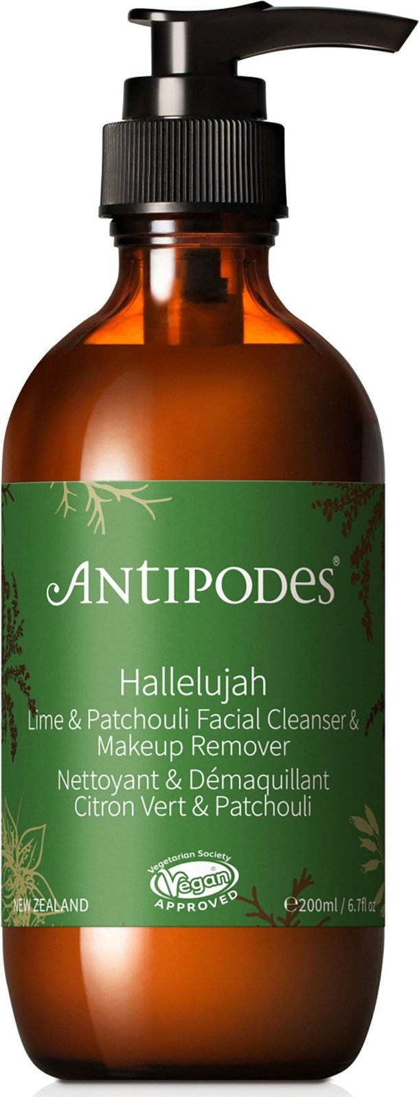 Antipodes Hallelujah Lime and Patchouli Cleanser and Makeup Remover 200ml