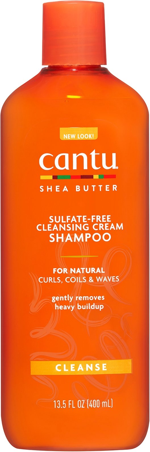 Cantu Sheabutter für Naturhaar Sulfatfreies Reinigungscreme-Shampoo 400 ml