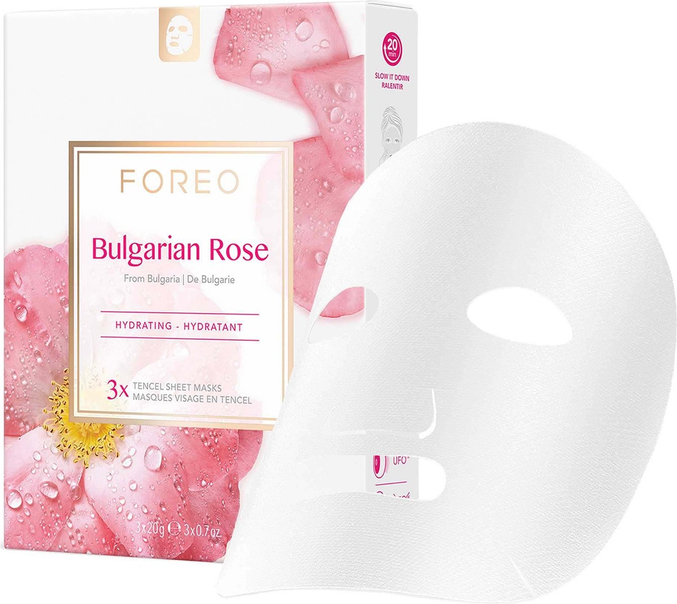 FOREO Bulgarian Rose Moisture-Boosting Sheet Face Mask (3 Pack)