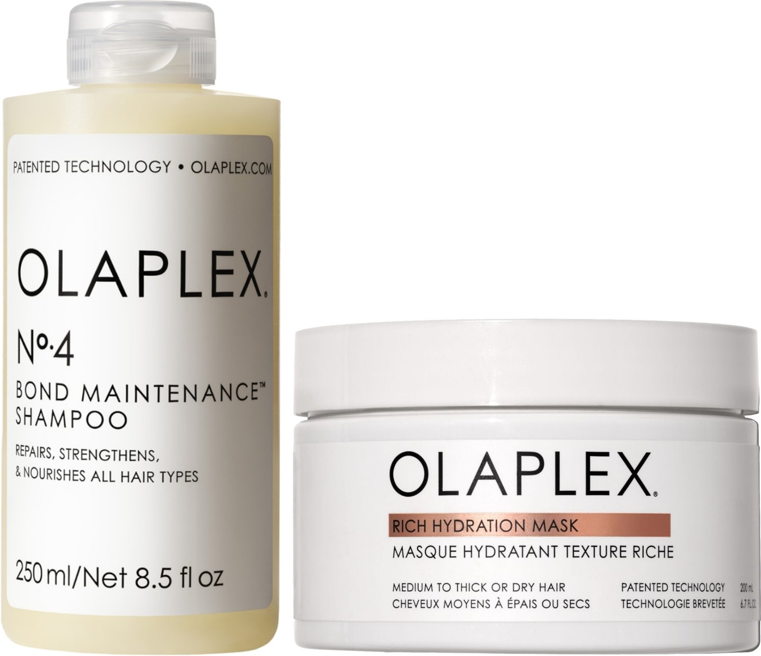 Olaplex No.4 Bond Maintenance Shampoo & Rich Hydrating Mask Bundle