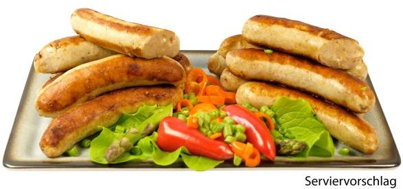 Rhönis Schinken-Käse-Bratwürste