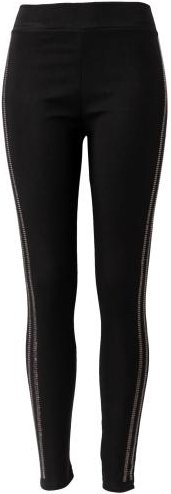 Antonio Damen Leggings mit Strass, schwarz