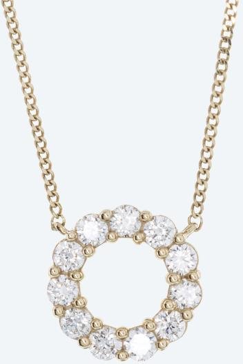 LG Collier 375 Gelbgold Brillanten