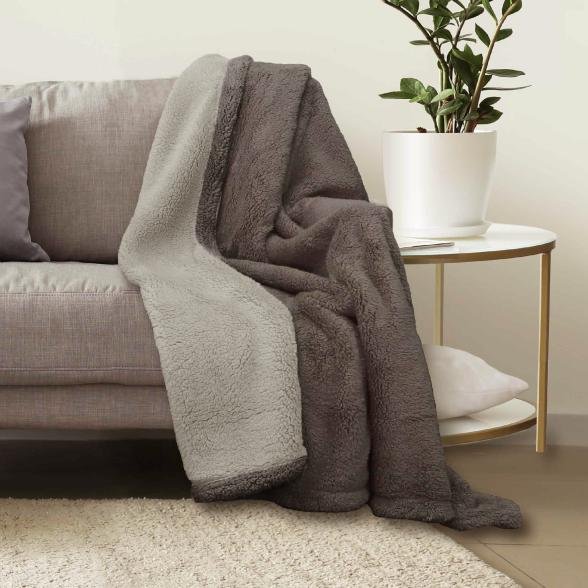 Sherpadecke 150x200cm grau