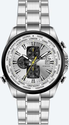 INVICTA Chronograph "Aviator" silberfarben