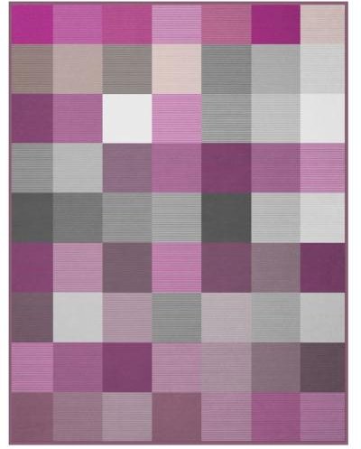 Biederlack Wohndecke lila 150 x 200cm