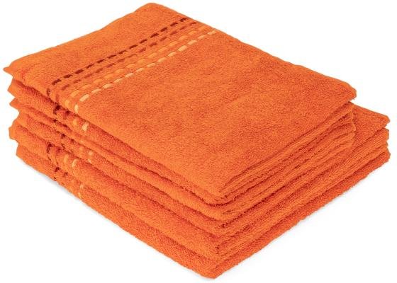 Frottierset Streifen 6tlg. orange