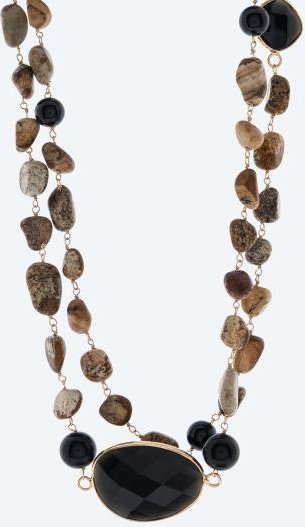 Collier endlos Achat, Bilderjaspis