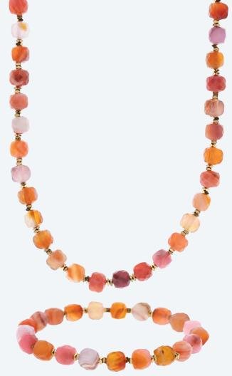 Thumbnail - SET Collier+Armband Achat Magnetverschluß