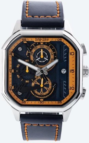 NAUTEC Herren-Chronograph "Altaso T1" blau-orange