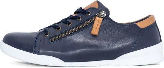 Andrea Conti Damen Ledersneaker dunkelblau