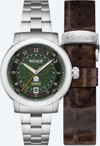 SCHILD Herrenuhr "Heinrich Automatic'" grün