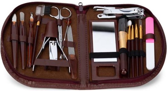 Maniküre-/Make up-Set 19tlg. rot