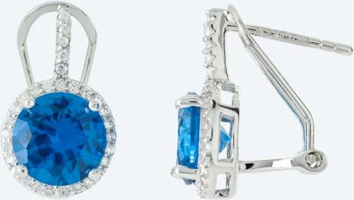 Ohrstecker 925 St. Silber rhodiniert Zirkonia