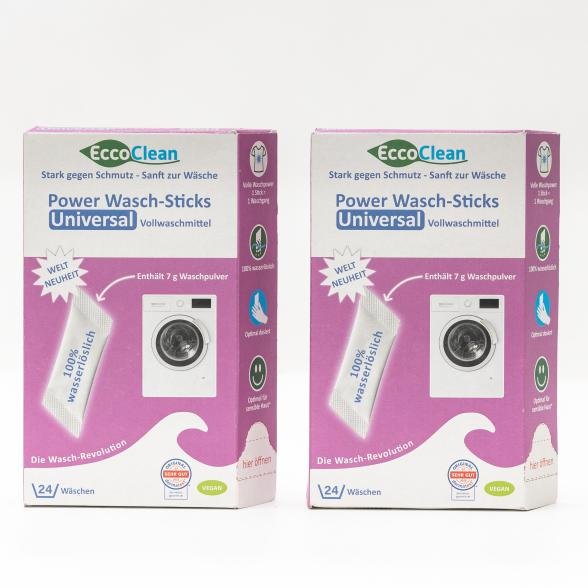 Eccoclean Wasch-Sticks Universal 2 x 24 Stück