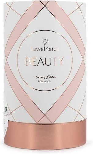 JuwelKerze mit Ohrringe rosé