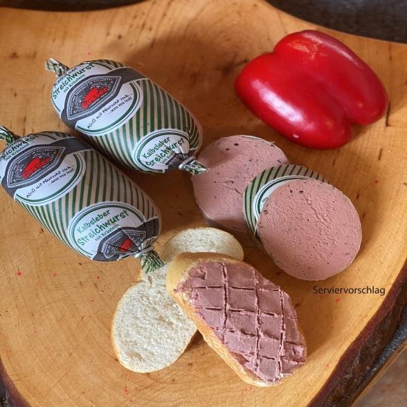 Kalbsleberstreichwurst Bergkräuter 2x 350g