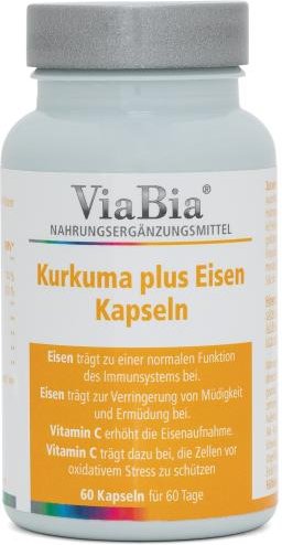 Thumbnail - ViaBia Kurkuma + Eisen Kapseln 60 Kapseln