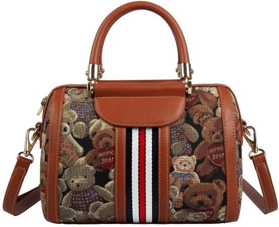 Henney Bear Henkeltasche coganc/gemustert