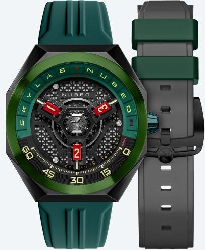 NUBEO Herrenuhr "Skylab Automatic" grün
