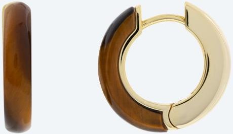 Creolen 925 vergoldet Tigerauge