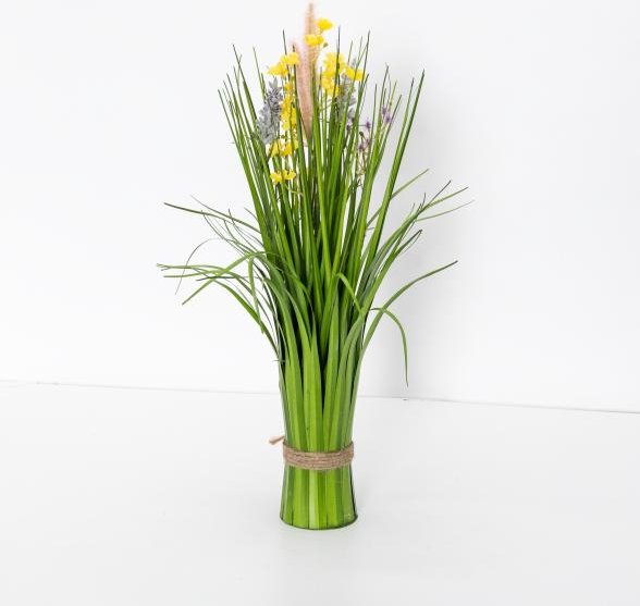 Stehgras-Busch mit Blüten, 48 cm