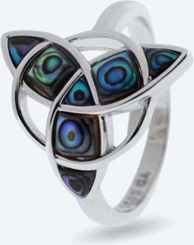 Christian Materne Ring 925 rhodiniert Abalone