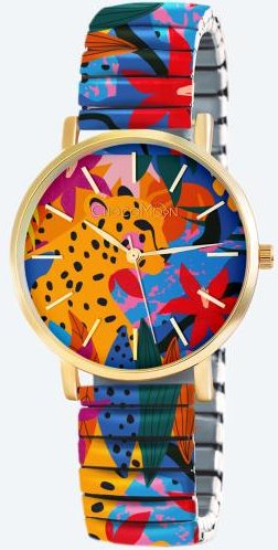 ChocoMoon Damenuhr "Flowery Leopard" Quarz