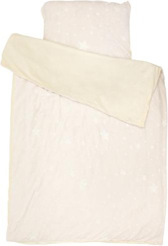 Kuschelbettwäsche Sterne creme 135x200cm