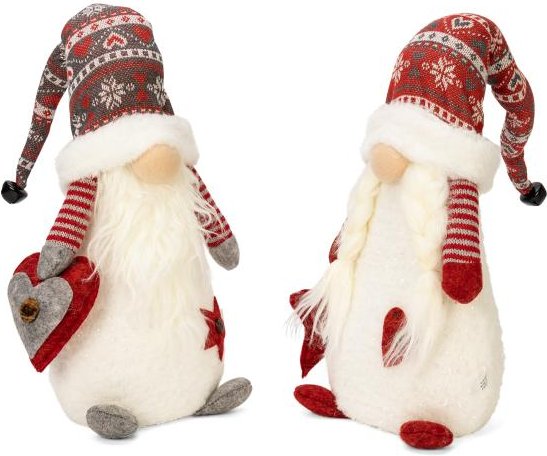 LED-Gnom Kantenhocker 2er Set, 36 cm