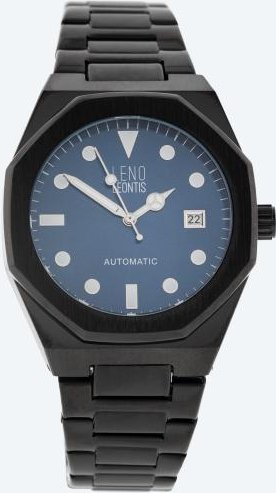 Leno Leontis Automatikuhr "Stazzo" schwarz-blau