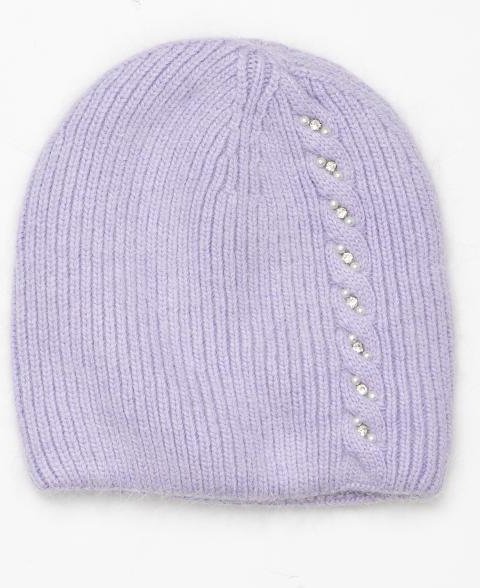 Antonio Damenmütze Diamant flieder