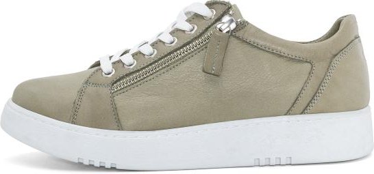 Andrea Conti Damen Ledersneaker kaki