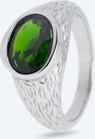 Ring 925 St. Silber rhodiniert Chromdiopsid