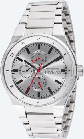 INVICTA Herrenuhr "Racing" silberfarben