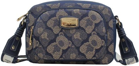 Henney Bear Umhängetasche blau/beige