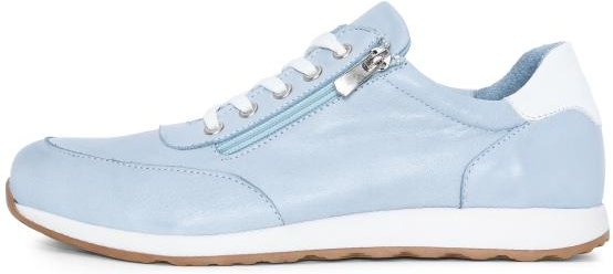 Andrea Conti Damen Ledersneaker pastellblau/weiß