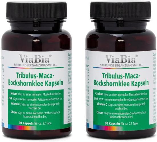 VIABIA Tribulus -Maca-Bockshornklee 2 x 90 Kapseln